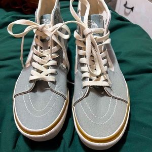 Vans Sk8-Hi Tapered Stacked Stormy Weather Blue Platform Shoes